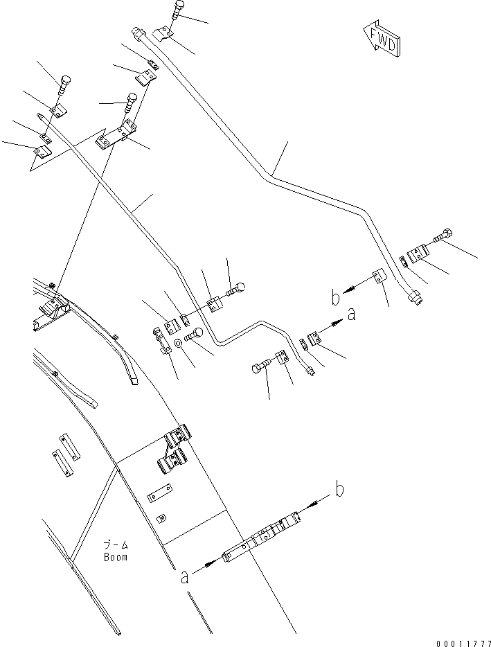 Excavators Komatsu / PC228US-3T-YT S/N 20001-29999(pc228ulr) / BOOM (5.7M) (ARM CYLINDER BURST VALVE LINE)(#20001-)(360390 : T1110-12C8)