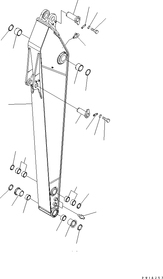 Excavators Komatsu / PC228US-3T-YT S/N 20001-29999(pc228ulr) / ARM (2.9M) (YELLOW)(#20001-)(360530 : T1200-01A1)