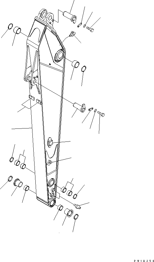 Excavators Komatsu / PC228US-3T-YT S/N 20001-29999(pc228ulr) / ARM (2.9M) (FOR ADDITIONAL PIPING) (YELLOW)(#20001-21221)(360540 : T1200-01A3)