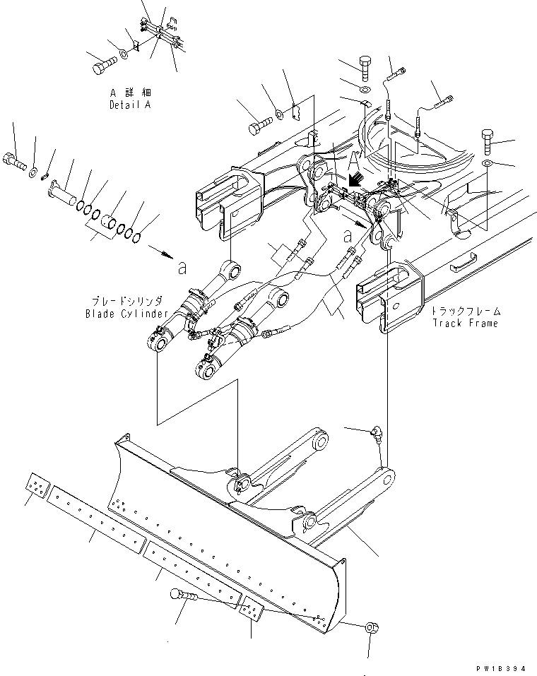 Excavators Komatsu / PC228US-3T-YT S/N 20001-29999(pc228ulr) / BLADE(#20001-)(360730 : T1710-01A0)
