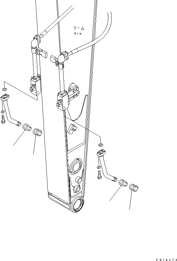 Excavators Komatsu / PC228US-3T-YT S/N 20001-29999(pc228ulr) / BREAKER ADAPTER (FOR MATSUDA)(#20001-)(360760 : T1920-01A0)