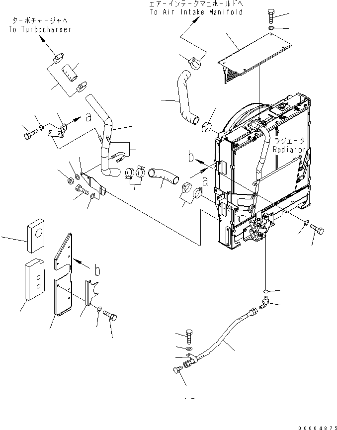 Komatsu parts book diagram for PC228US-3N-YA S/N 30001-UP: COOLING (FAN GUARD)