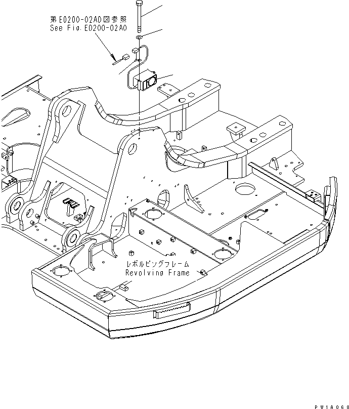 Komatsu parts book diagram for PC228US-3N-YA S/N 30001-UP: TRAVEL ALARM(#20001-)