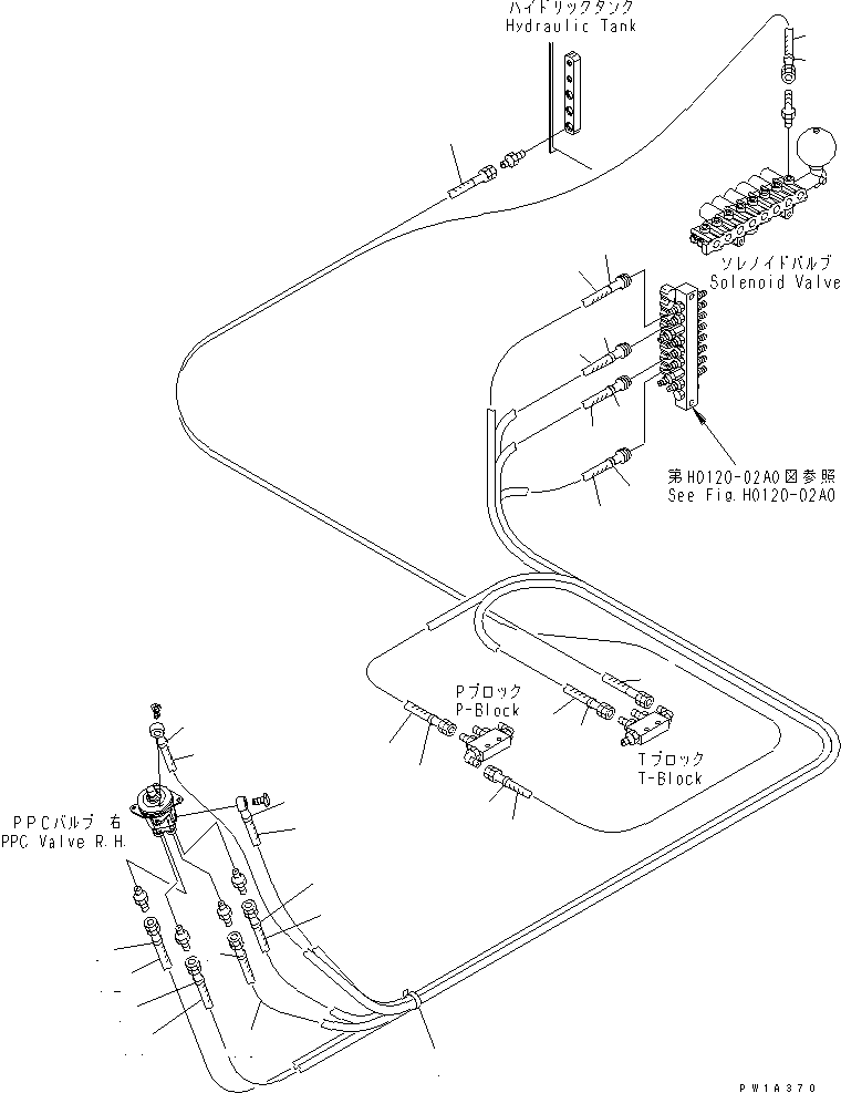 Komatsu parts book diagram for PC228US-3N-YA S/N 30001-UP: FLOOR FRAME (PPC) (2/2)