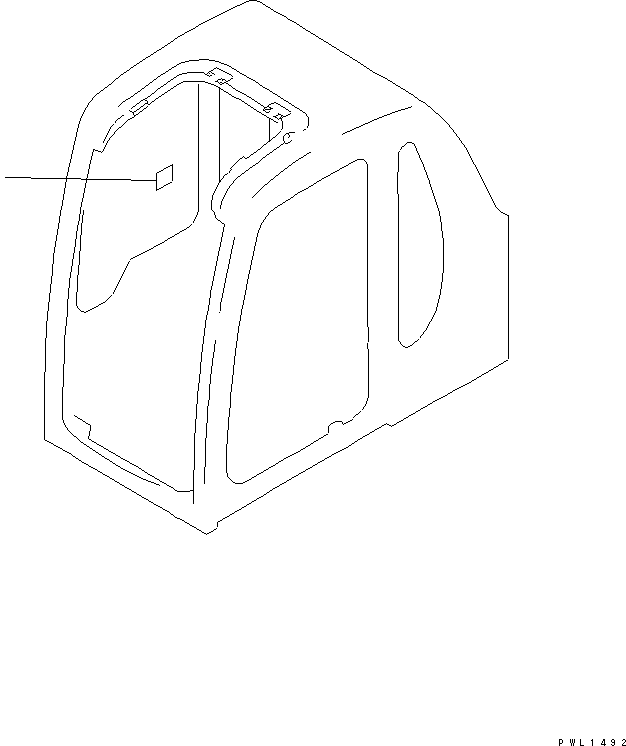 Komatsu parts book diagram for PC228US-3N-YA S/N 30001-UP: PLATE (CAUTION) (FOR ROTATION ARM) (JAPANESE)(#20001-)