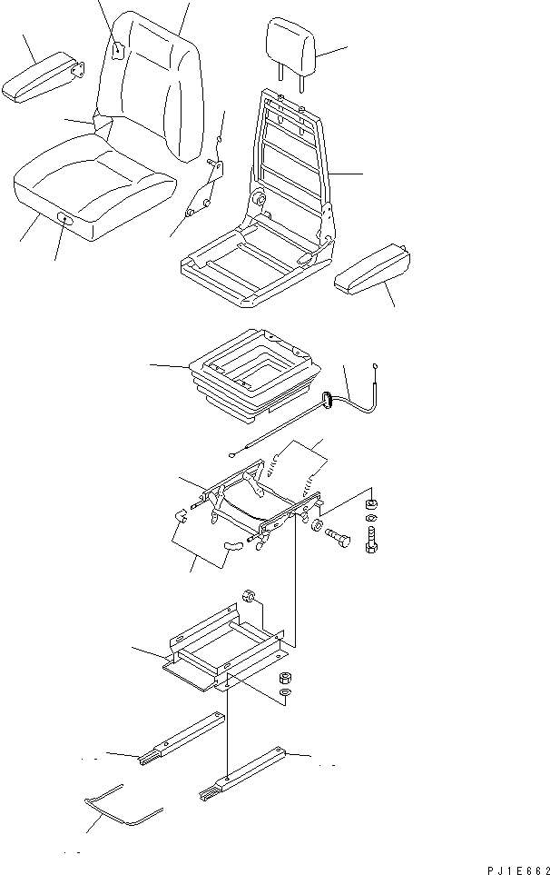 Komatsu parts book diagram for PC228US-3N-YA S/N 30001-UP: OPERATOR'S SEAT ASS'Y