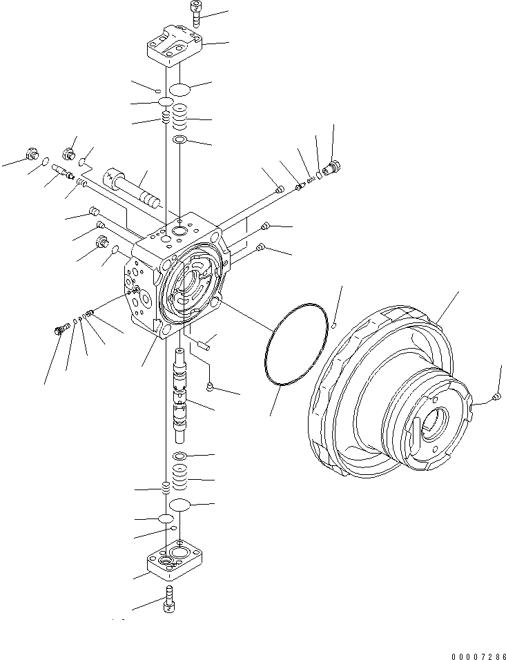 Komatsu parts book diagram for PC228US-3N-YA S/N 30001-UP: TRAVEL MOTOR (1/3)