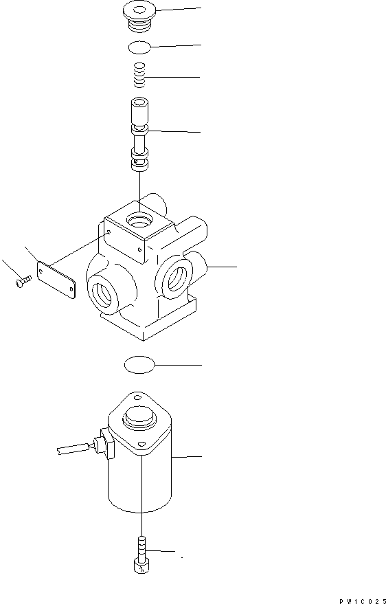 Excavators Komatsu / PC228US-3N-YB S/N 30001-UP(pc228uor) / SOLENOID VALVE (INNER PARTS)(451270 : Y1861-01A0)