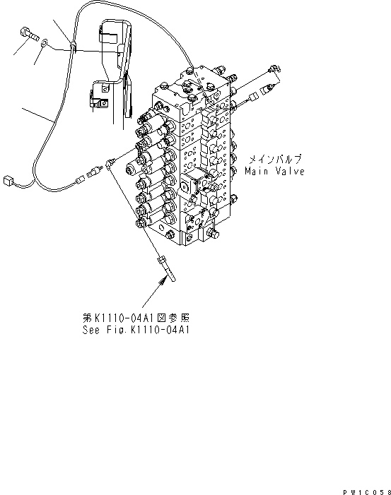 Komatsu parts book diagram for PC228USLC-3N-YA S/N 30001-UP: ATTACHMENT LINE (FILTER) (WITH ROTATION ARM AND SLIDE ARM)(#20001-)