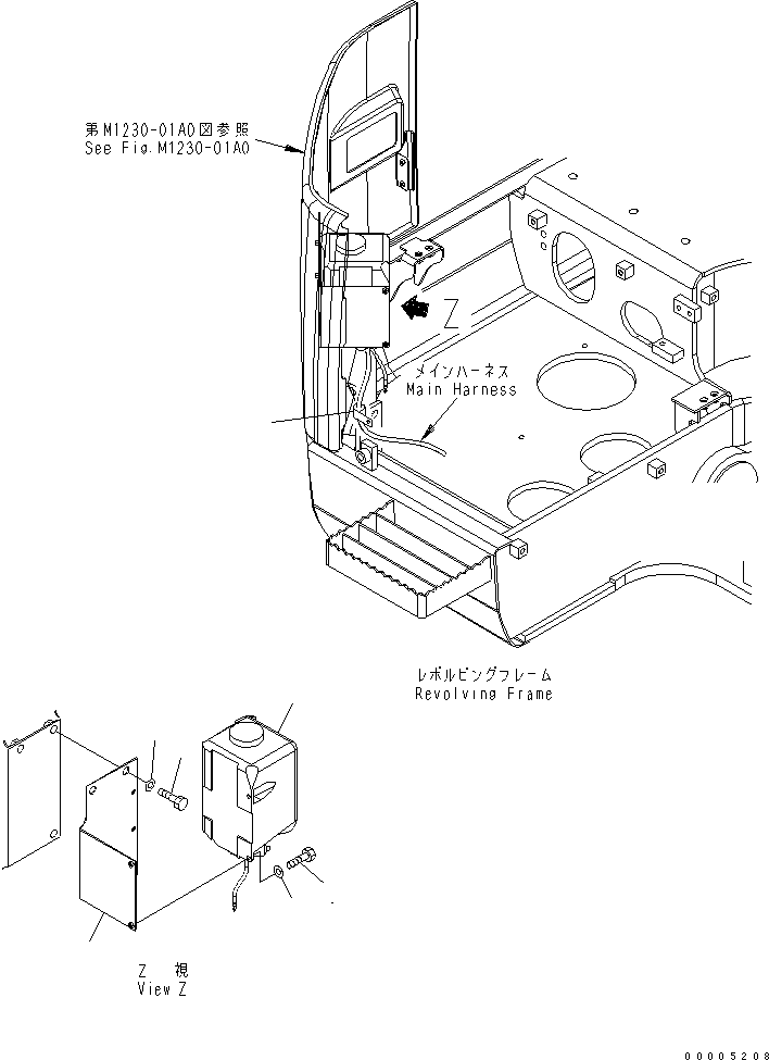 Excavators Komatsu / PC228USLC-3N-YA S/N 30001-UP(pc228uqr) / WINDOW WASHER(#20001-)(210330 : K0350-01A0)