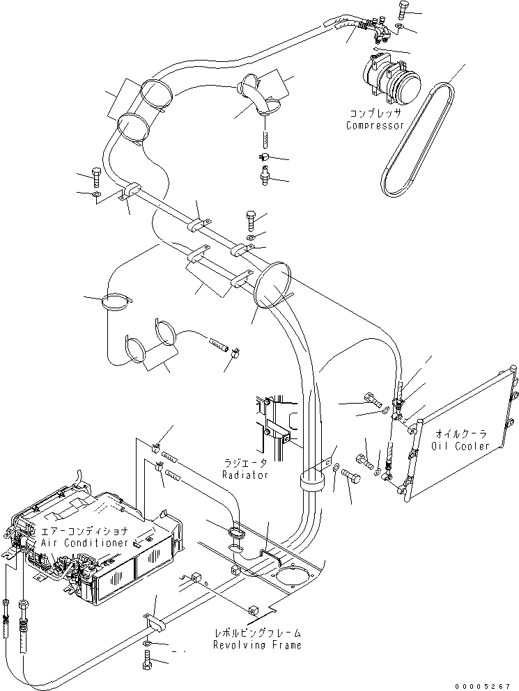 Excavators Komatsu / PC228USLC-3N-YA S/N 30001-UP(pc228uqr) / AIR CONDITIONER (HOSE)(210350 : K0700-02A0)