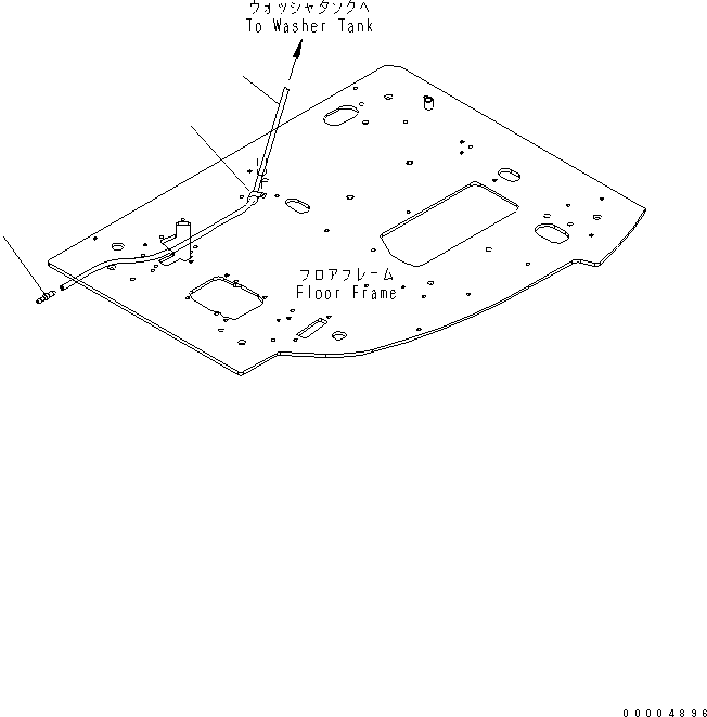 Excavators Komatsu / PC228USLC-3N-YA S/N 30001-UP(pc228uqr) / FLOOR FRAME (WIND WASHER)(210440 : K1110-09A0)