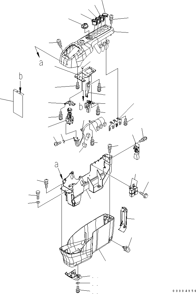Excavators Komatsu / PC228USLC-3N-YA S/N 30001-UP(pc228uqr) / FLOOR FRAME (CONSOLE) (R.H.)(210530 : K1110-15A0)