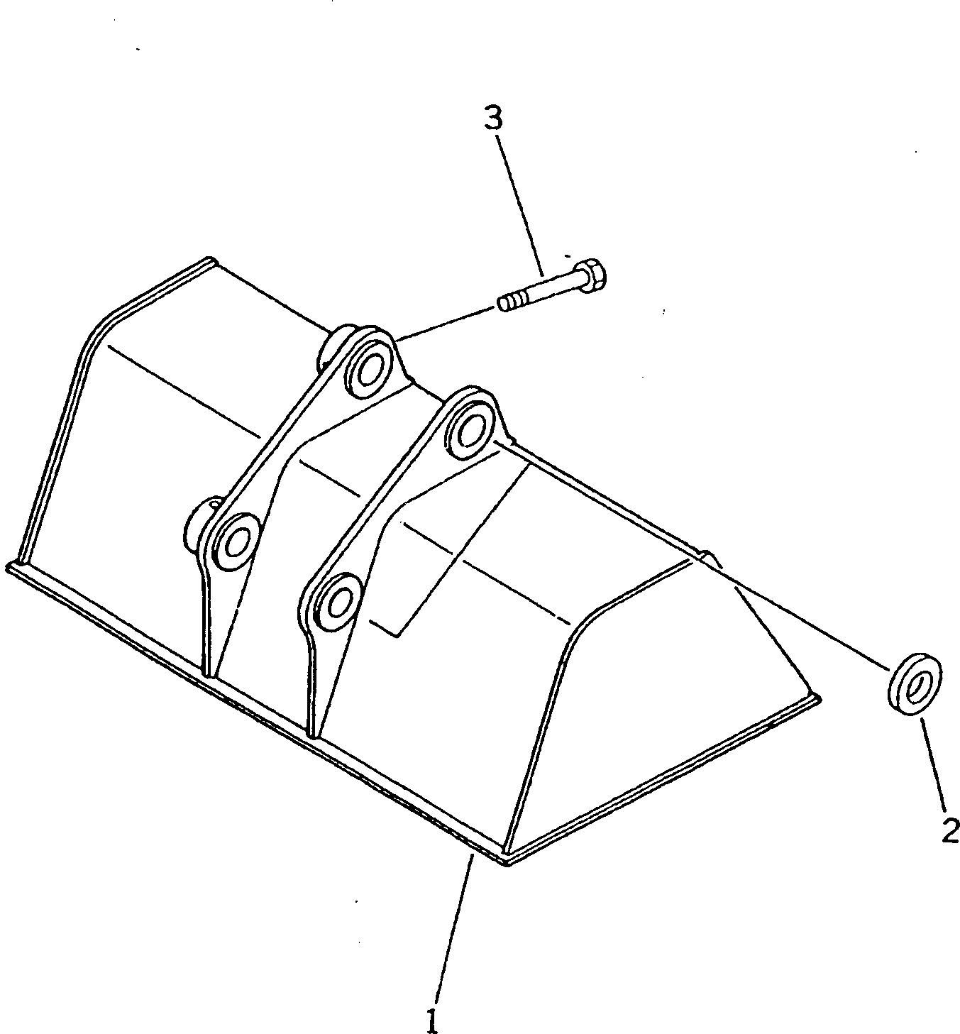 Komatsu parts book diagram for PC228USLC-3N-YA S/N 30001-UP: SLOPE FINISHING BUCKET(#20001-)