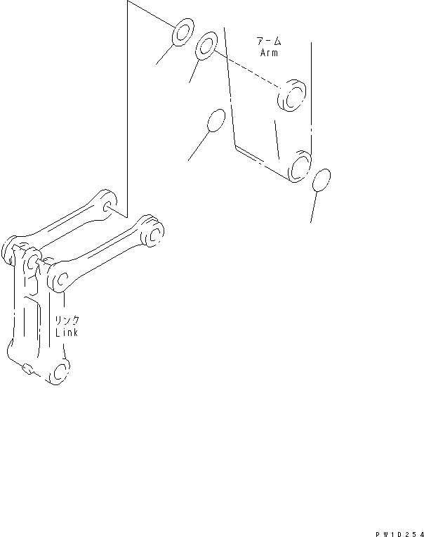 Komatsu parts book diagram for PC228USLC-3N-YA S/N 30001-UP: SPACER(#20001-)