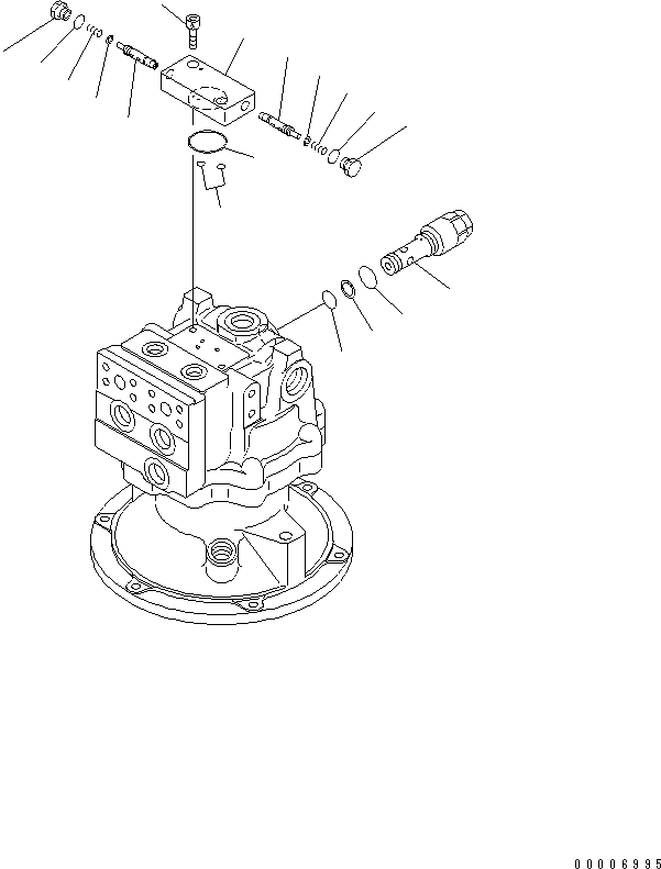 Komatsu parts book diagram for PC228USLC-3N-YA S/N 30001-UP: SWING MOTOR (3/3)