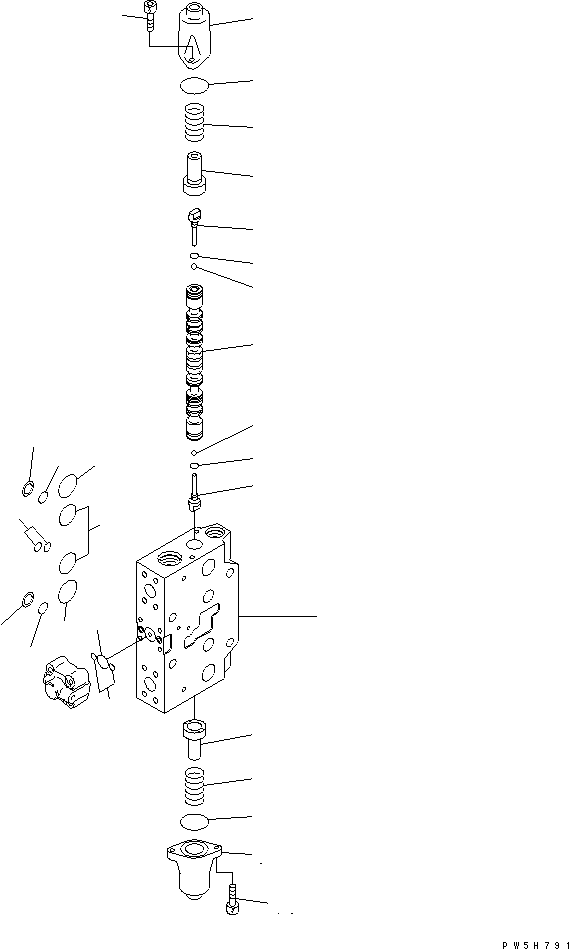 Komatsu parts book diagram for PC228USLC-3N-YA S/N 30001-UP: SERVICE VALVE (1/3) (2-ACTUATOR) (KIT)