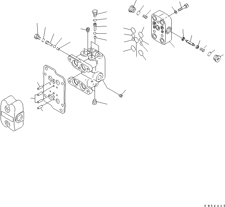 Komatsu parts book diagram for PC228USLC-3N-YA S/N 30001-UP: PPC VALVE (FOR TRAVEL) (2/2)