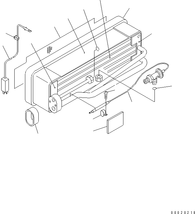 Komatsu parts book diagram for PC228USLC-3N-YA S/N 30001-UP: AIR CONDITIONER UNIT (EVAPORATOR)