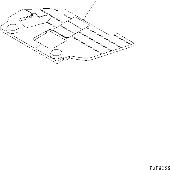 Excavators Komatsu / PC228USLC-1 S/N 11001-UP (For U.S.A.)(pc228usc) / FLOOR MAT (1 ACTUATOR)(210320 : K0310-01A3A)