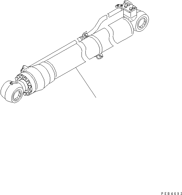 Excavators Komatsu / PC228USLC-1 S/N 11001-UP (For U.S.A.)(pc228usc) / ARM CYLINDER (YELLOW COLOR)(360120 : T1140-01A2)