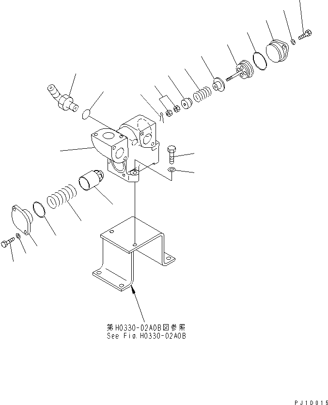 Excavators Komatsu / PC228USLC-1-TN S/N 11001-UP(pc228usr) / RETURN LINE (BLOCK) (ATTACHMENT LESS) (TUNNEL SPEC.)(#11724-)(150240 : H0330-03A5)