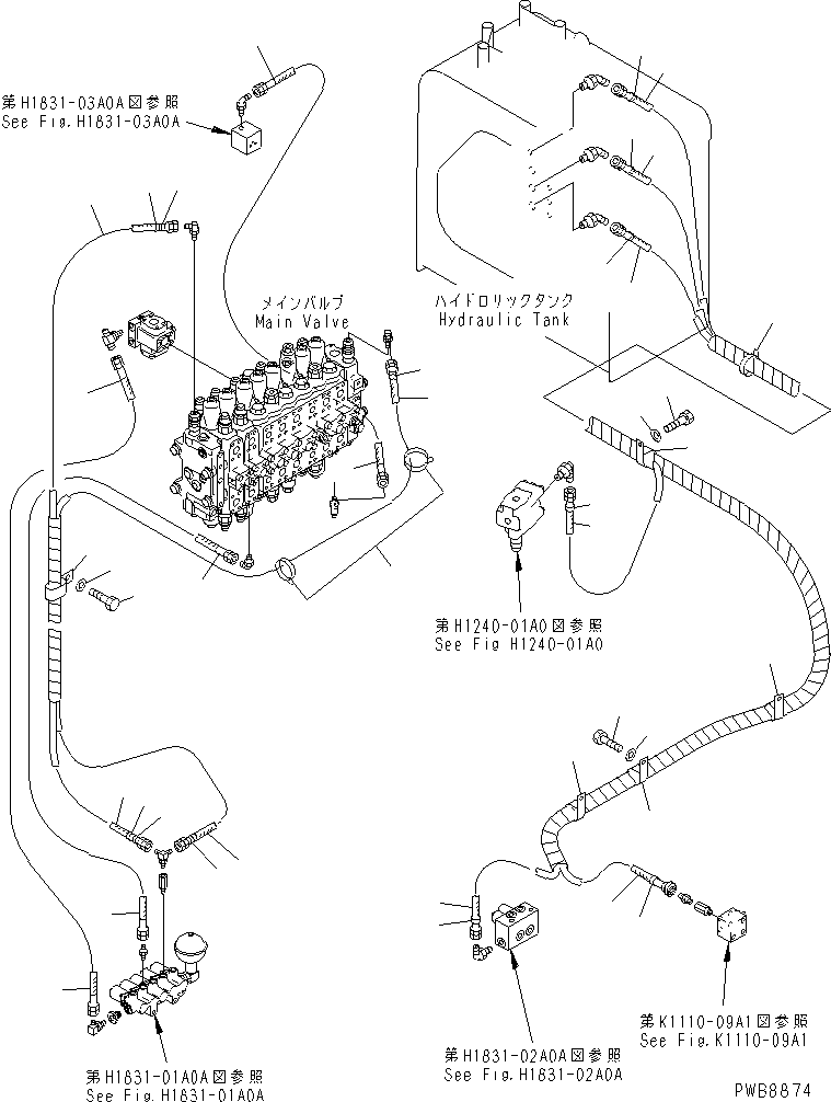 Excavators Komatsu / PC228USLC-1-TN S/N 11001-UP(pc228usr) / SOLENOID VALVE (HOSE)(150450 : H1831-05A0C)