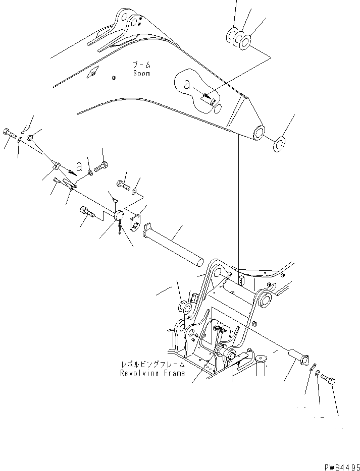 Excavators Komatsu / PC228USLC-1-TN S/N 11001-UP(pc228usr) / BOOM FOOT PIN(180030 : J1310-01A0)