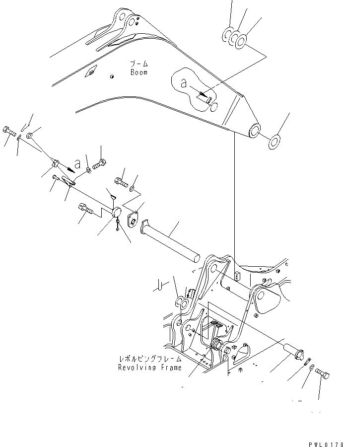 Excavators Komatsu / PC228USLC-1-TN S/N 11001-UP(pc228usr) / BOOM FOOT PIN(180040 : J1310-01A2)