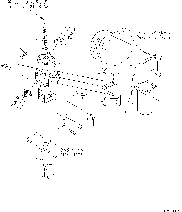 Excavators Komatsu / PC228USLC-1-TN S/N 11001-UP(pc228usr) / SWIVEL JOINT (CONNECTING PARTS) (TRAVEL SPEED 3RD) (BLADE SPEC.)(270050 : N1310-01A2)