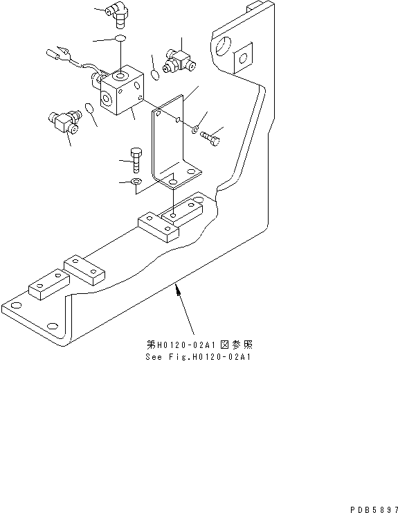 Komatsu parts book diagram for PC228UU-1-MO S/N 10001-UP: SOLENOID VALVE (VALVE) (JUNCTION AND REDUCING VALVE)(#10022-10573)
