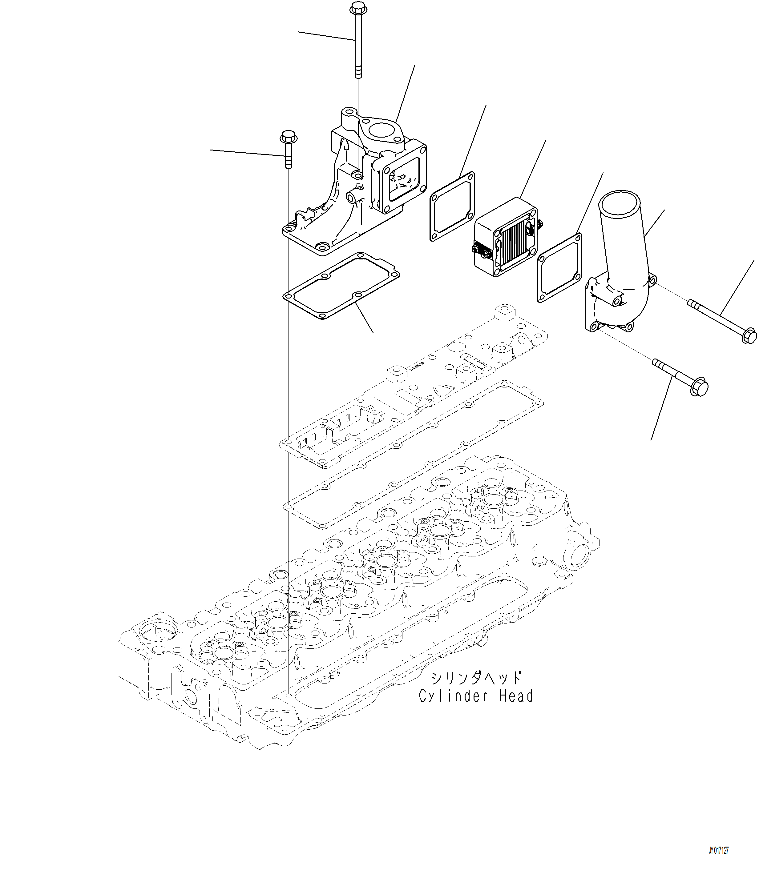 Excavators Komatsu / PC230F-11 SN A20700-UP(pc230f11) / AIC00-001001 AIR INTAKE CONNECTOR(A-012 : AIC00-001001)