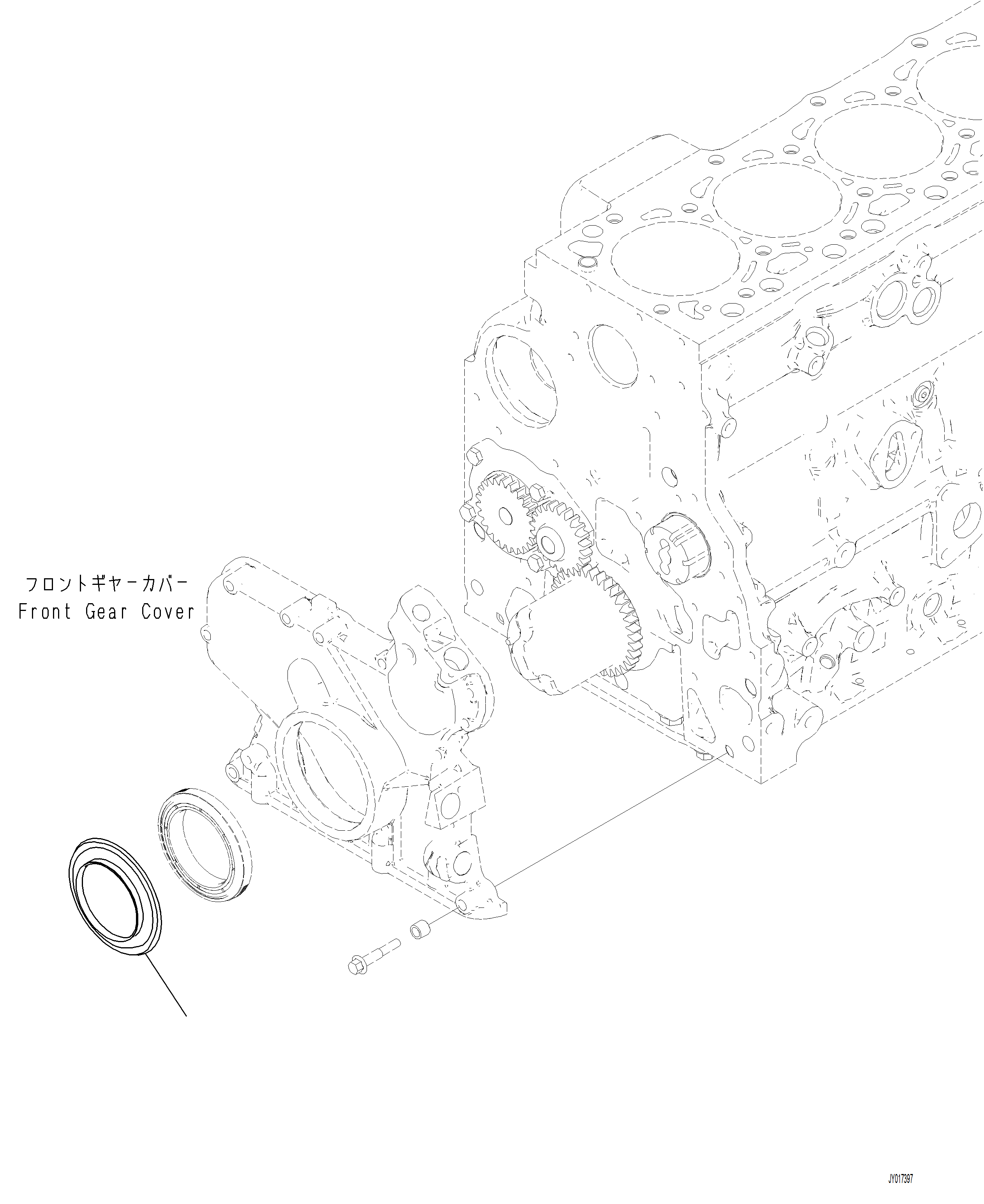 Komatsu parts book diagram for PC230F-11 SN A20700-UP: ASR00-001001 DUST SEAL