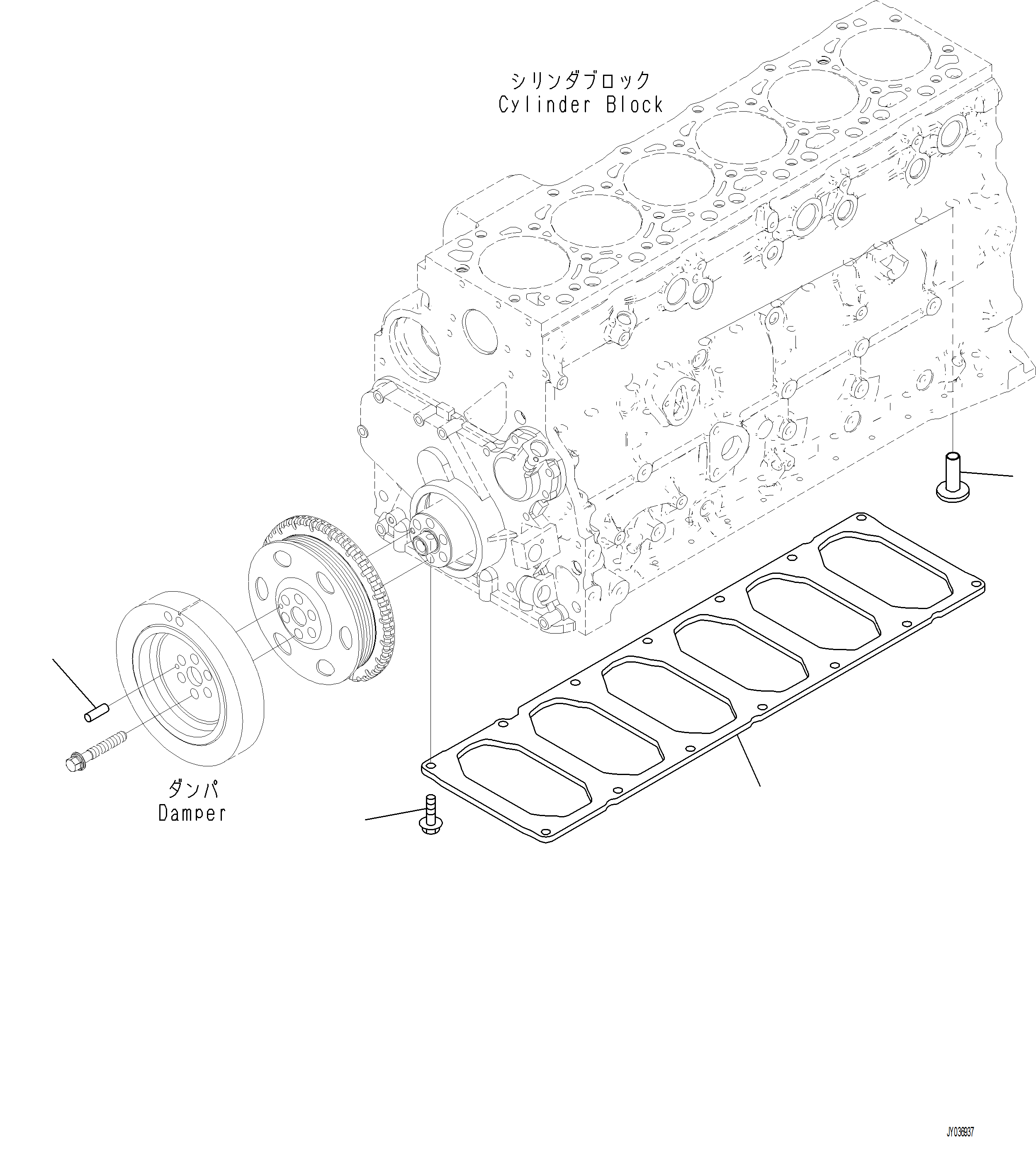 Excavators Komatsu / PC230F-11 SN A20700-UP(pc230f11) / ABB00-001001 TAPPET AND BLOCK PLATE(A-056 : ABB00-001001)