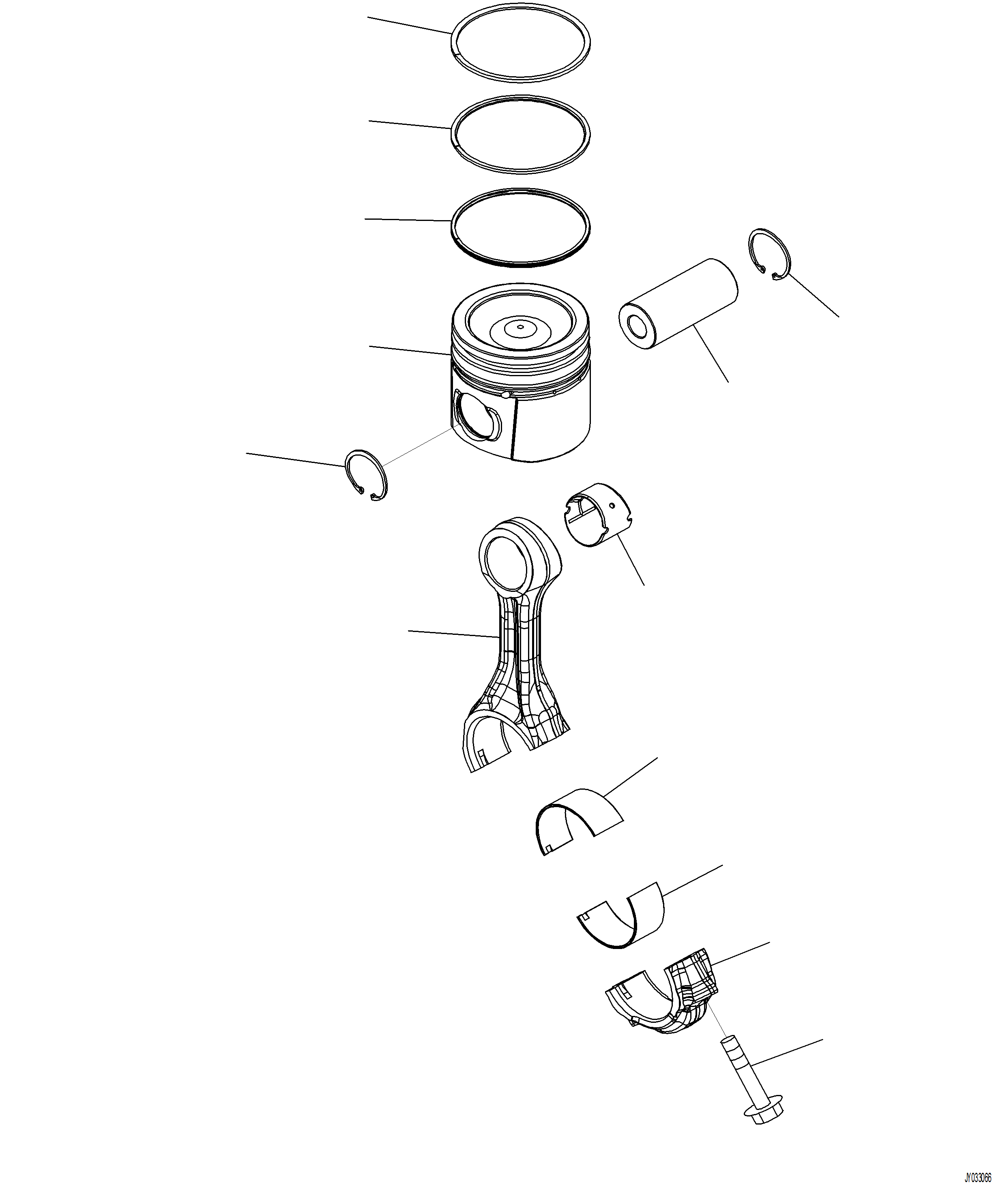 Excavators Komatsu / PC230F-11 SN A20700-UP(pc230f11) / A2359-001001 PISTON AND CONNECTING ROD(A-074 : A2359-001001)