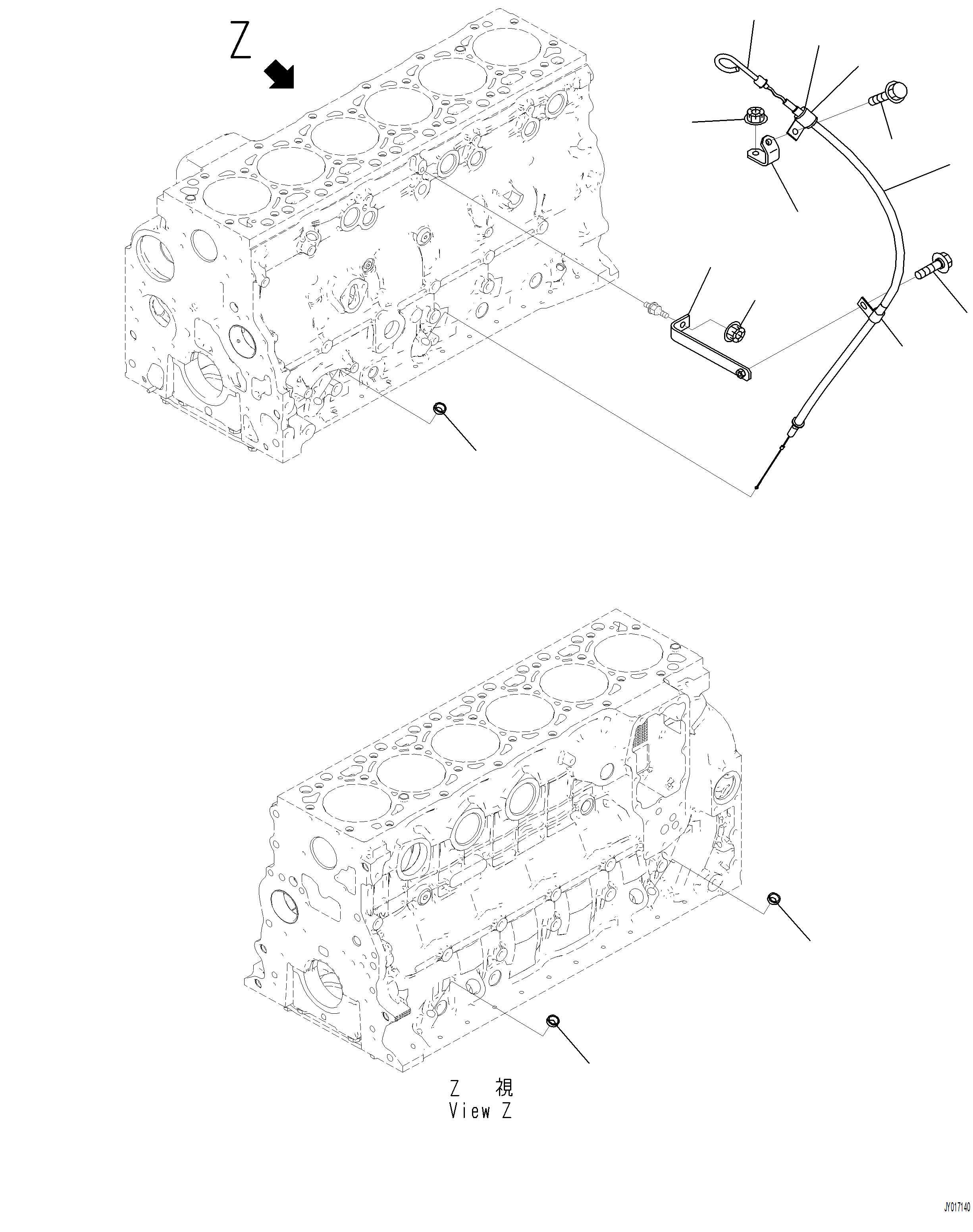 Excavators Komatsu / PC230F-11 SN A20700-UP(pc230f11) / ALG00-001001 OIL LEVEL GAUGE(A-080 : ALG00-001001)