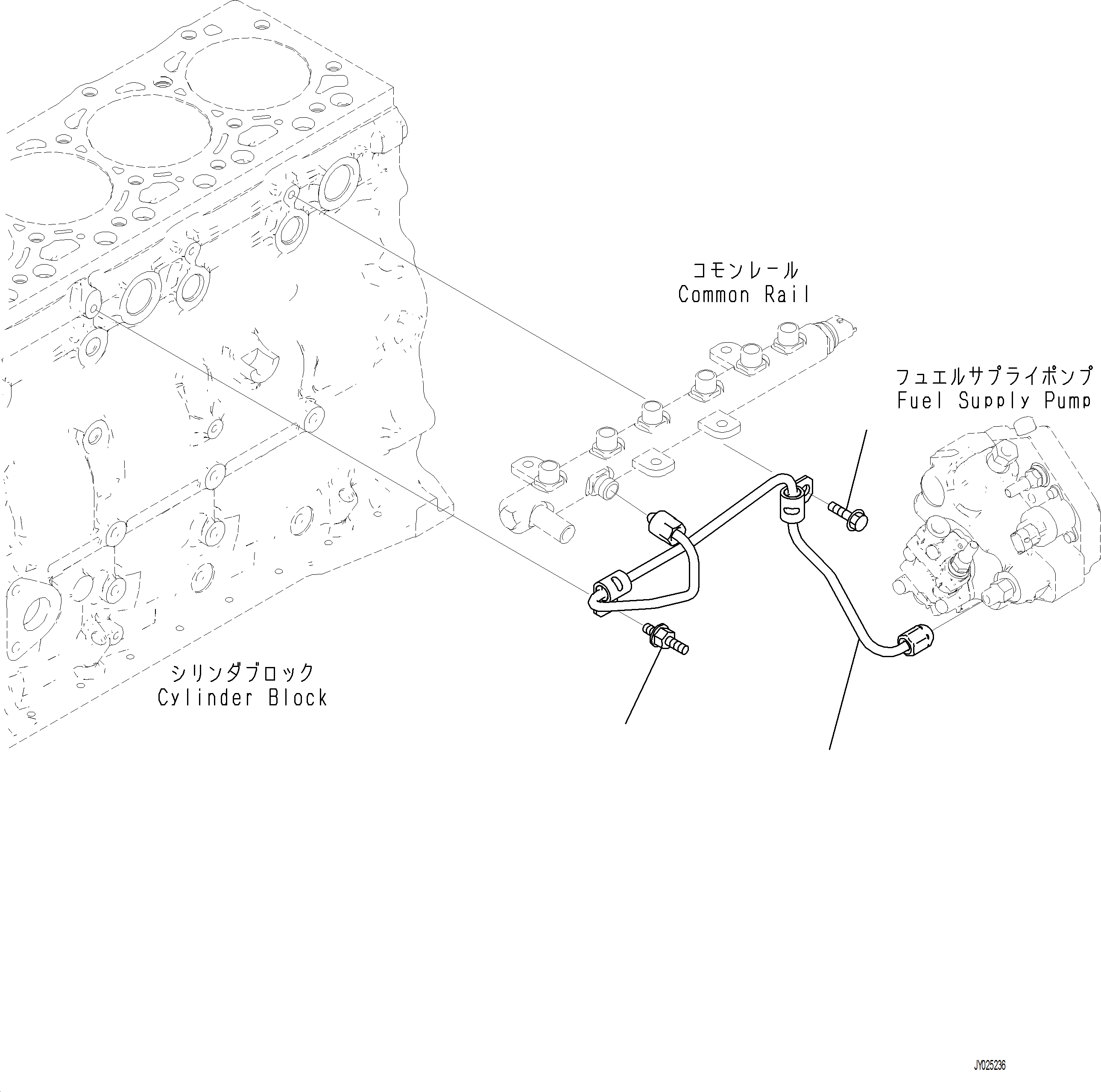 Excavators Komatsu / PC230F-11 SN A20700-UP(pc230f11) / AFT00-001001 FUEL PIPING(A-106 : AFT00-001001)
