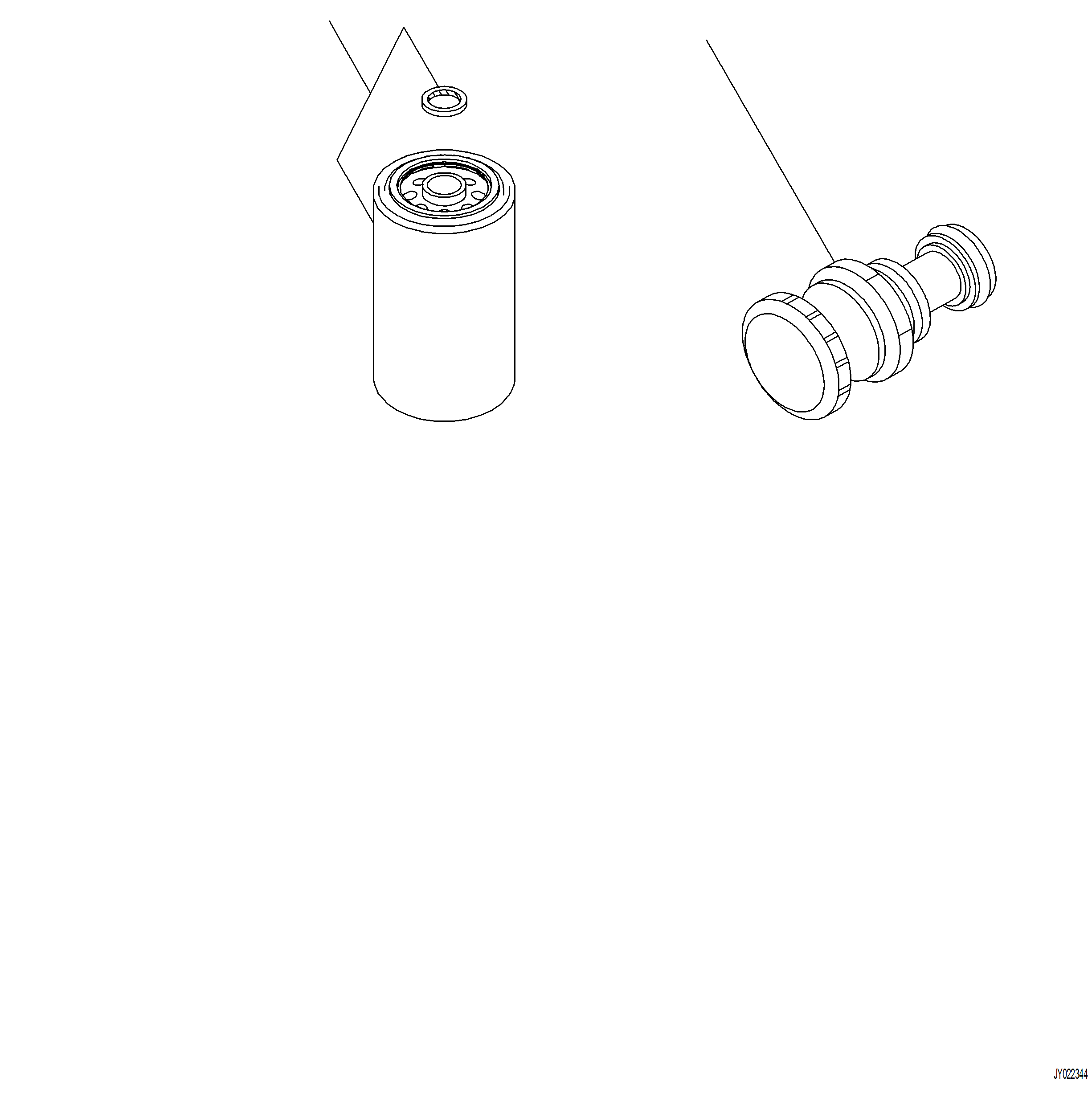 Komatsu parts book diagram for PC230F-11 SN A20700-UP: A4119-001001 FUEL FILTER CARTRIDGE