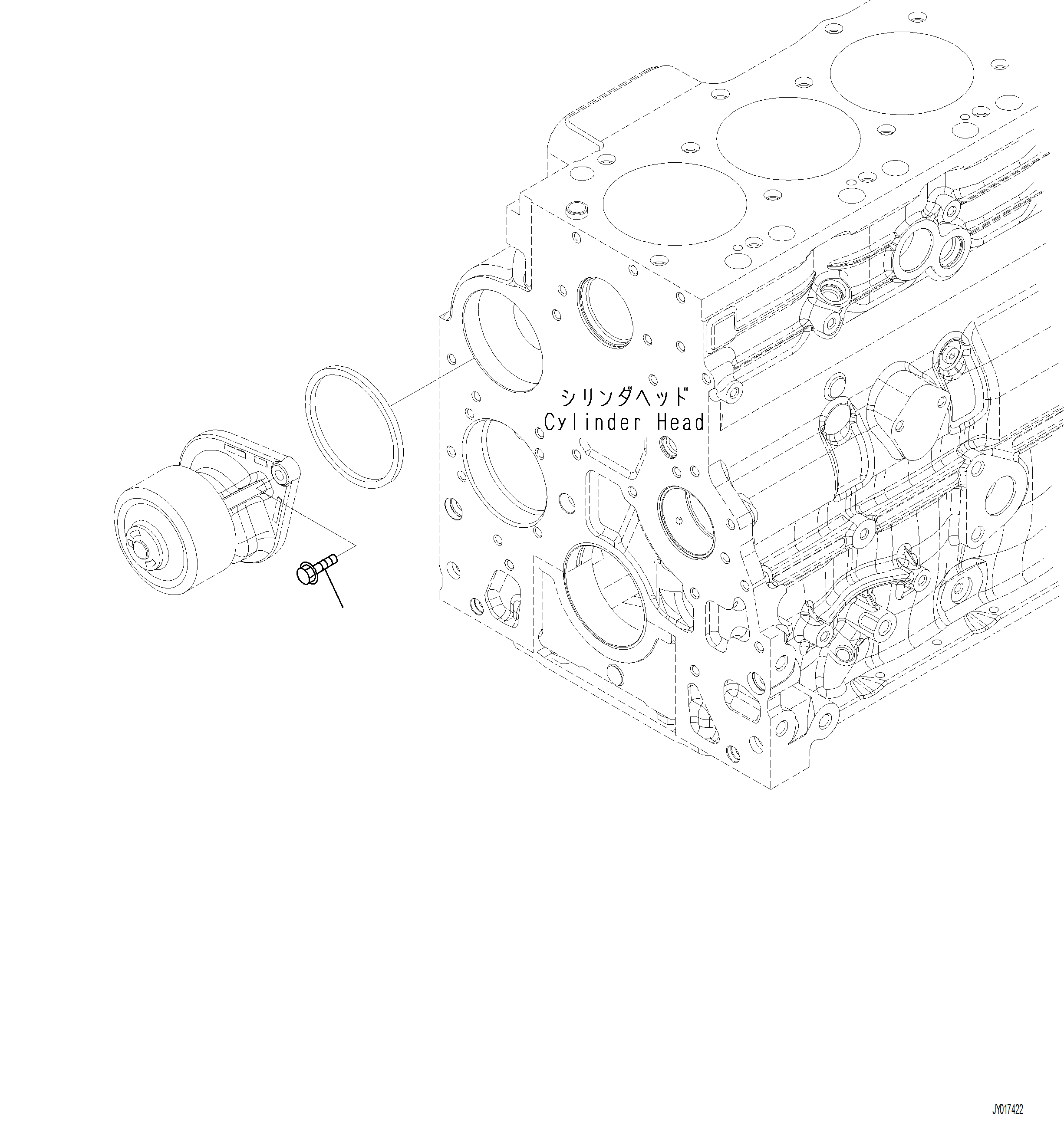 Excavators Komatsu / PC230F-11 SN A20700-UP(pc230f11) / AWP00-001001 WATER PUMP MOUNTING(A-116 : AWP00-001001)