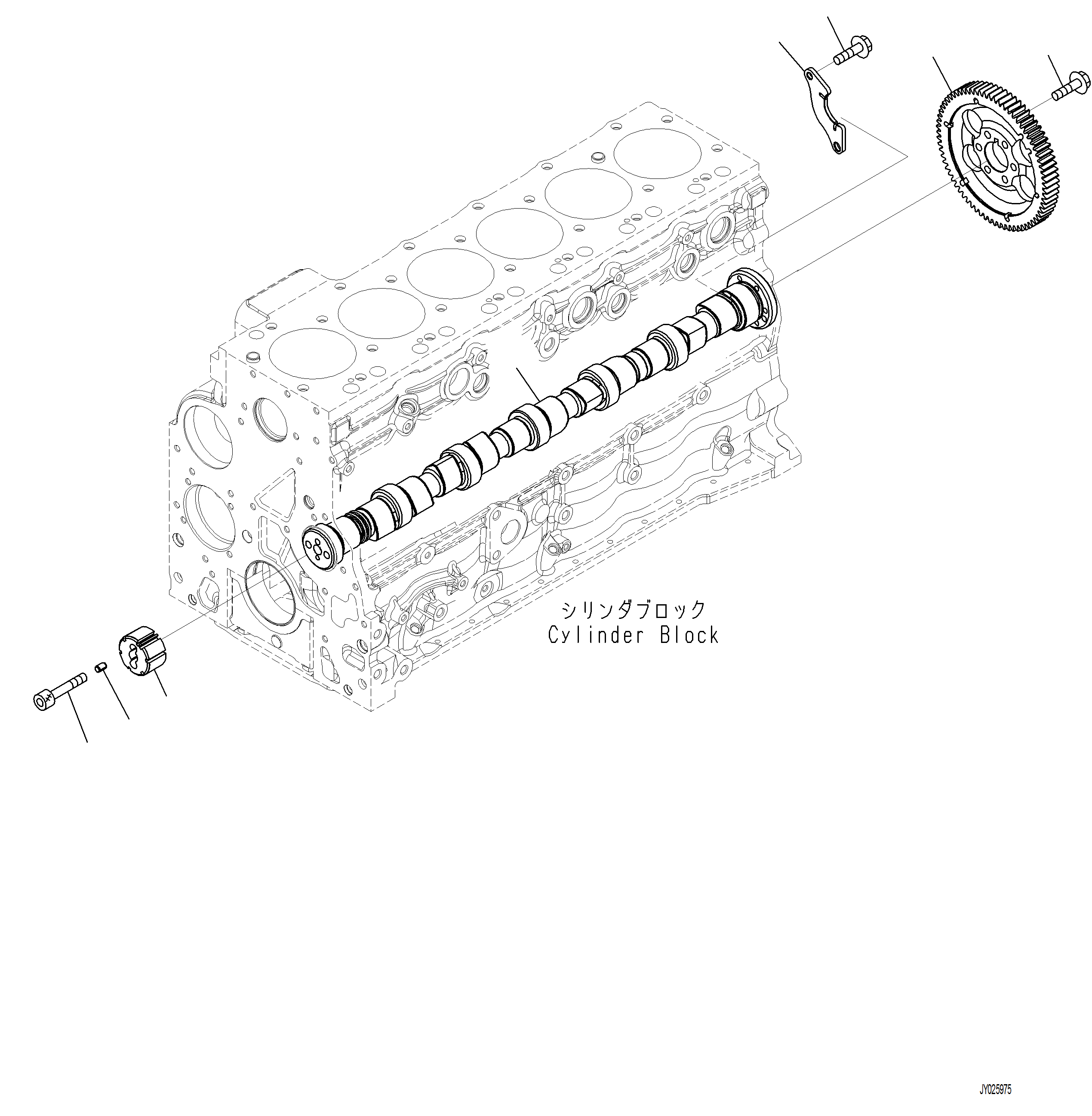 Excavators Komatsu / PC230F-11 SN A20700-UP(pc230f11) / APP10-001001 PARTS PERFORMANCE CAMSHAFT (FOR REGULATION TIER4 FINAL)(A-156 : APP10-001001)