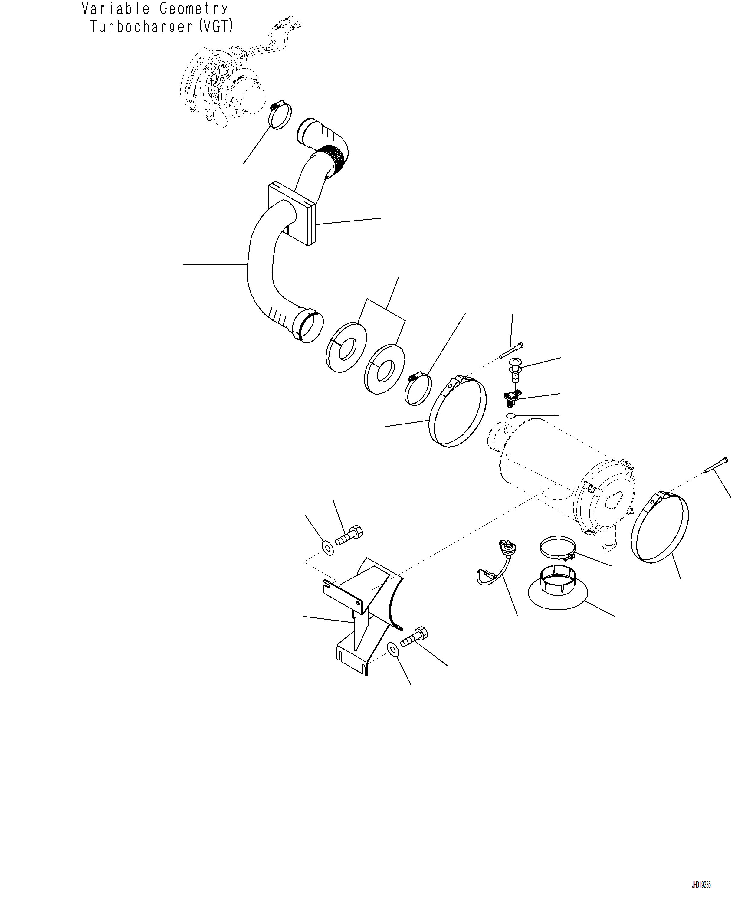Excavators Komatsu / PC230F-11 SN A20700-UP(pc230f11) / B0200-001002 AIR CLEANER MOUNTING(B-006 : B0200-001002)