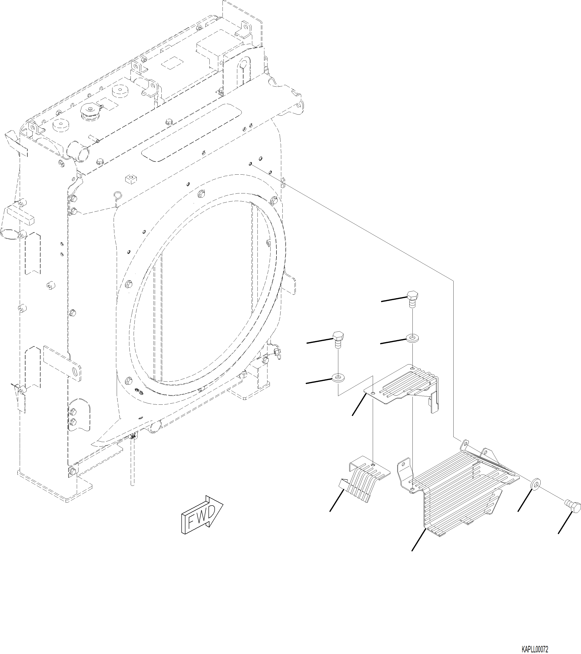 Excavators Komatsu / PC230F-11 SN A20700-UP(pc230f11) / C0100-001004 FAN GUARD(C-010 : C0100-001004)