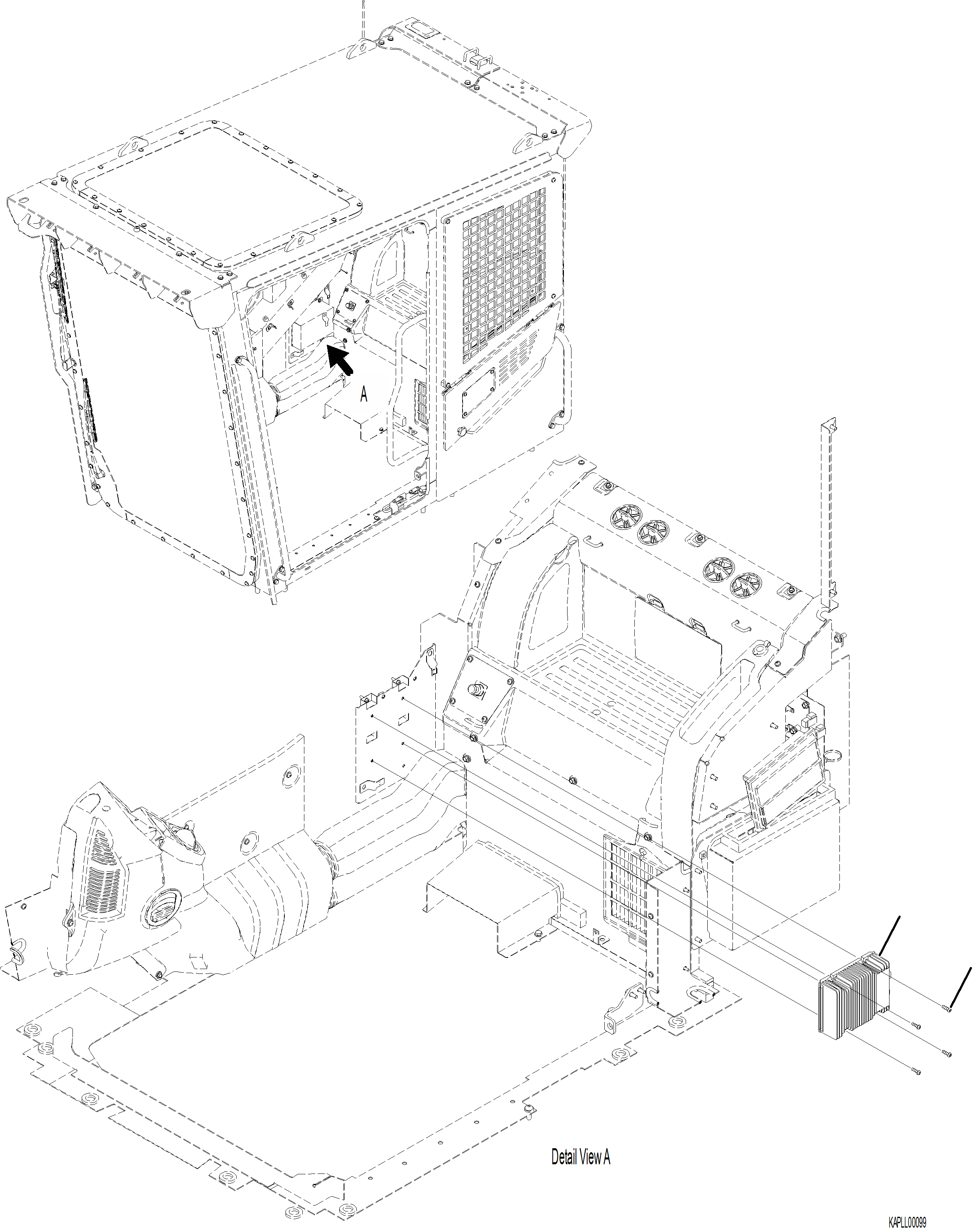 Komatsu parts book diagram for PC230F-11 SN A20700-UP: E0202-001001 CONVERTER