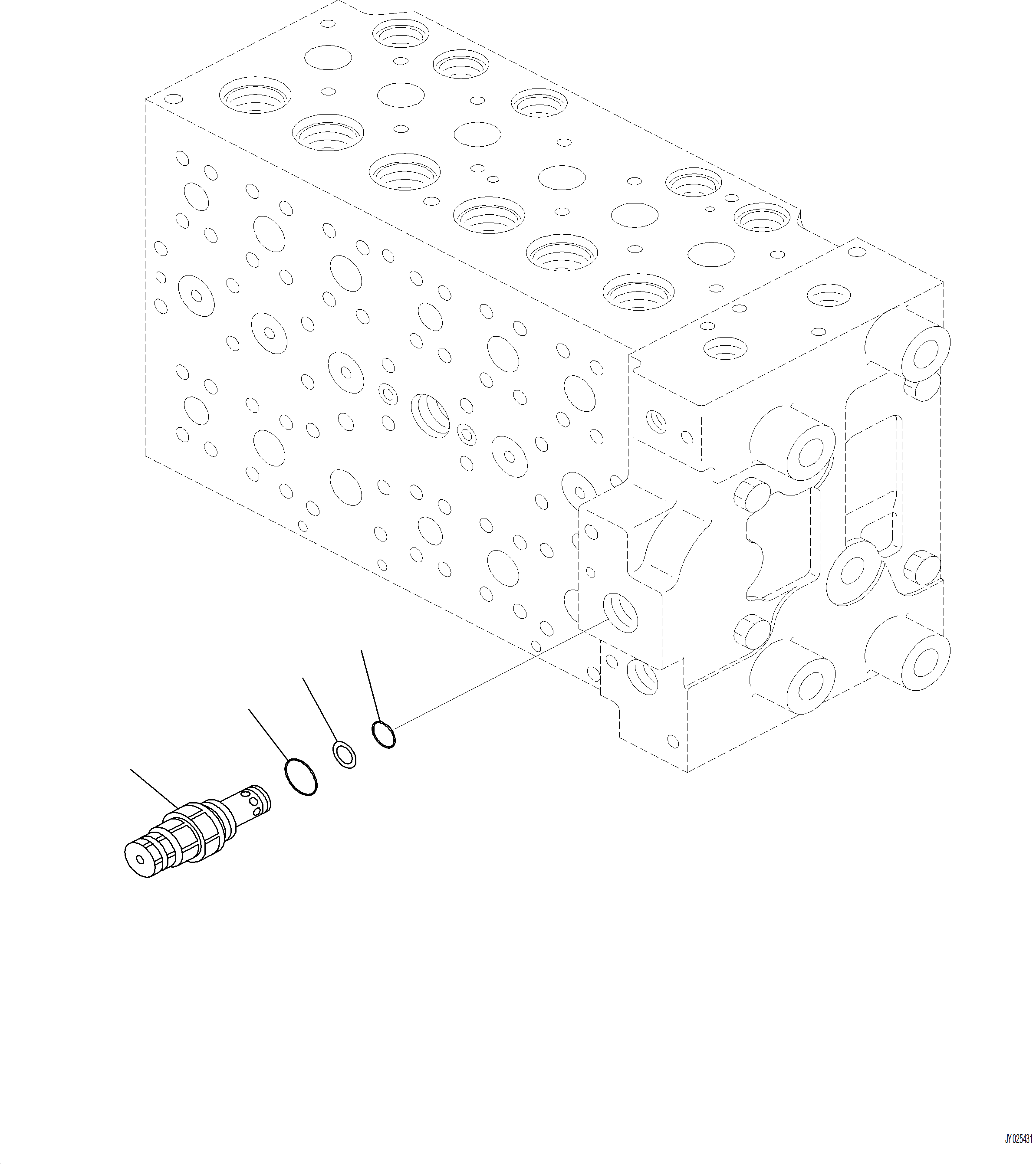 Excavators Komatsu / PC230F-11 SN A20700-UP(pc230f11) / H0120-001011 MAIN CONTROL VALVE 7-SPOOL (11/21)(H-030 : H0120-001011)
