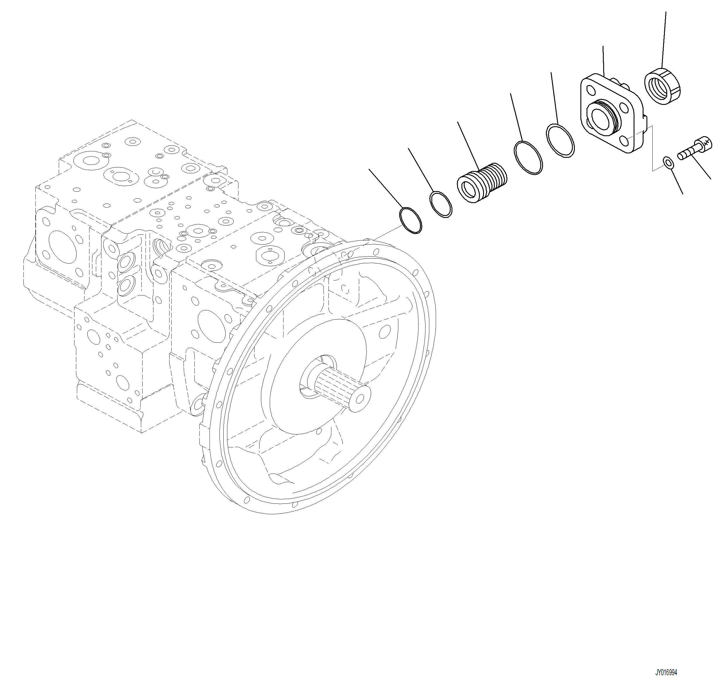 Excavators Komatsu / PC230F-11 SN A20700-UP(pc230f11) / H0210-001005 PISTON PUMP (5/12)(H-070 : H0210-001005)