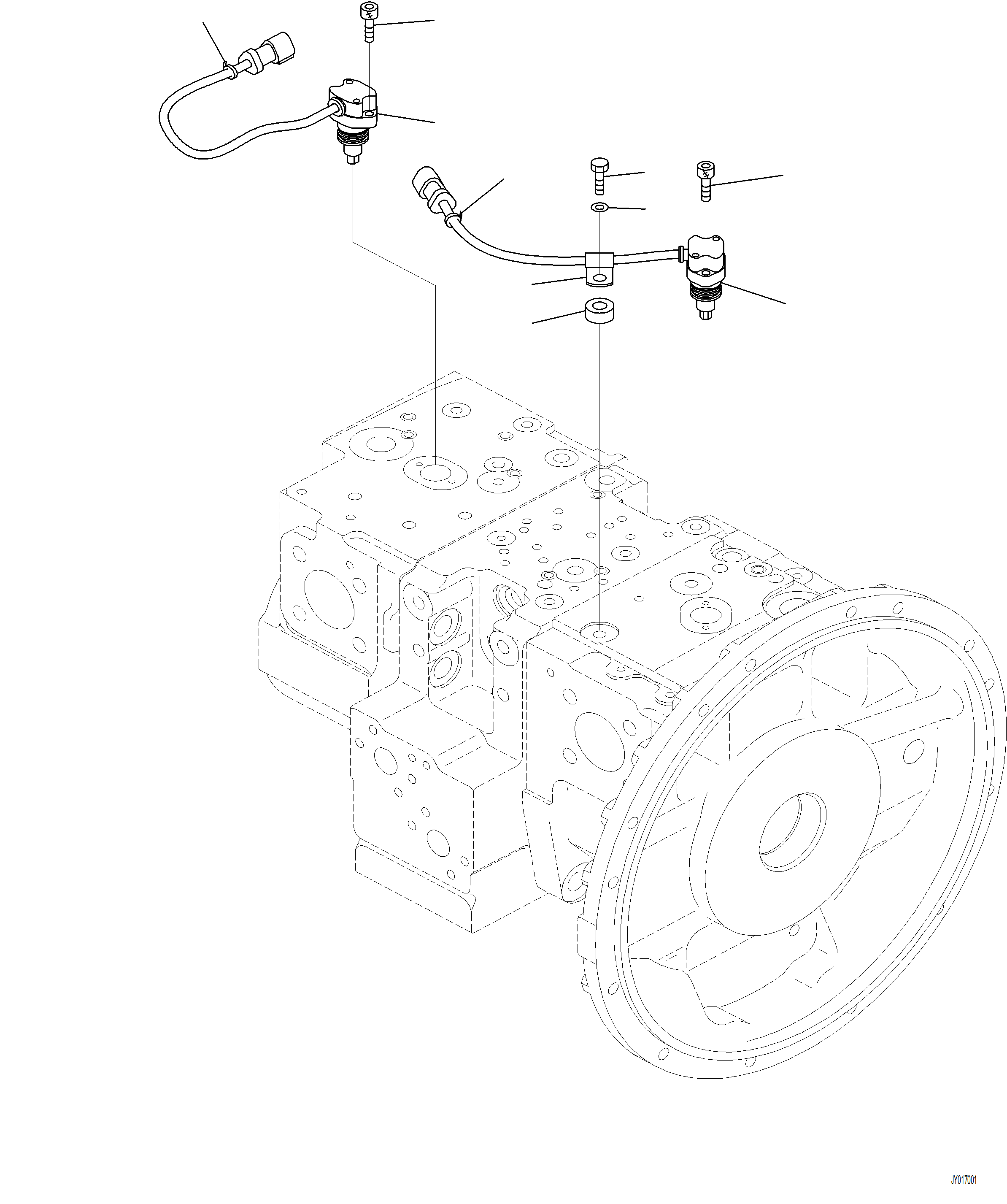 Komatsu parts book diagram for PC230F-11 SN A20700-UP: H0210-001012 PISTON PUMP (12/12)