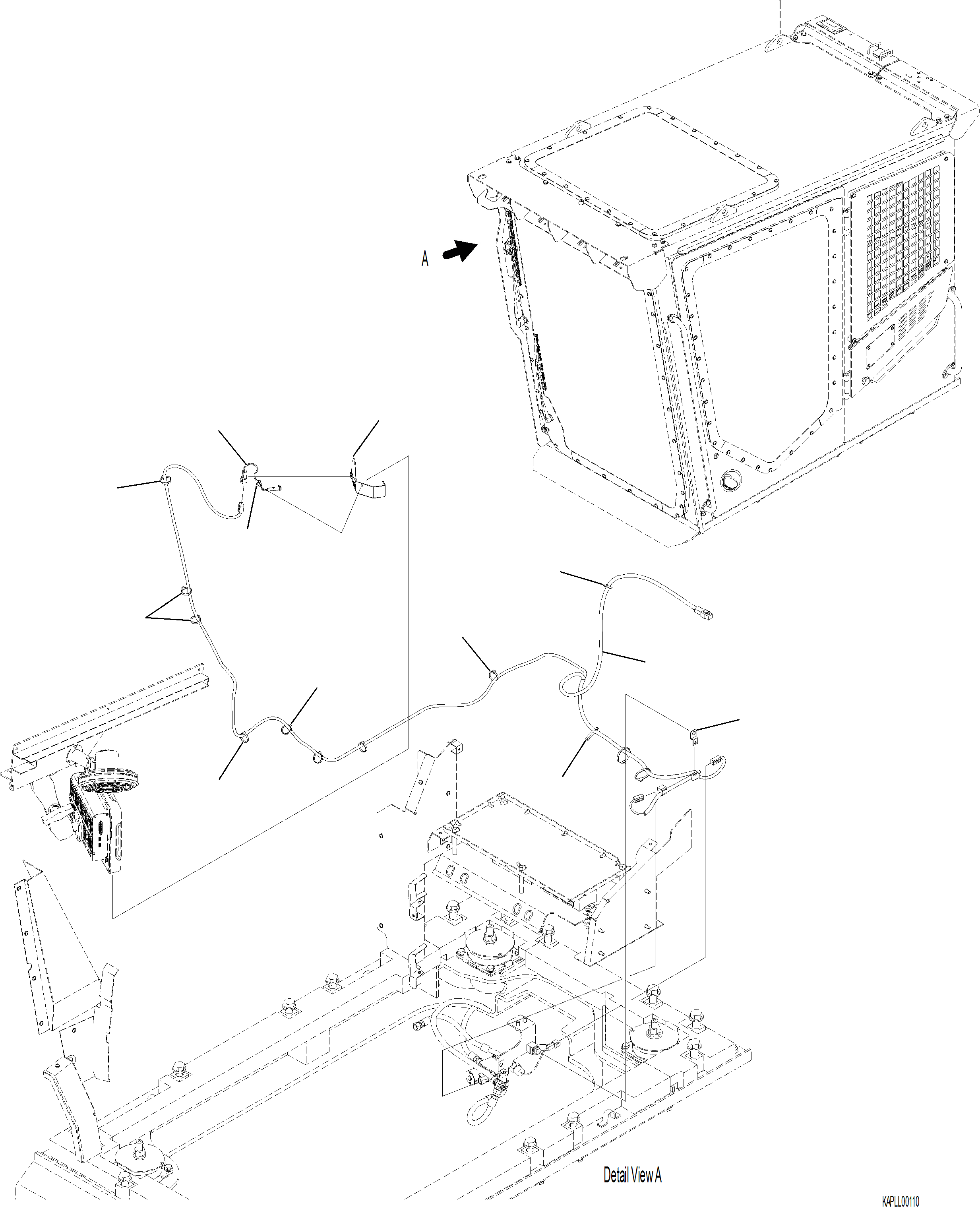 Excavators Komatsu / PC230F-11 SN A20700-UP(pc230f11) / H0350-001002 SAFETY LOCK WIRING HARNESS(H-102 : H0350-001002)