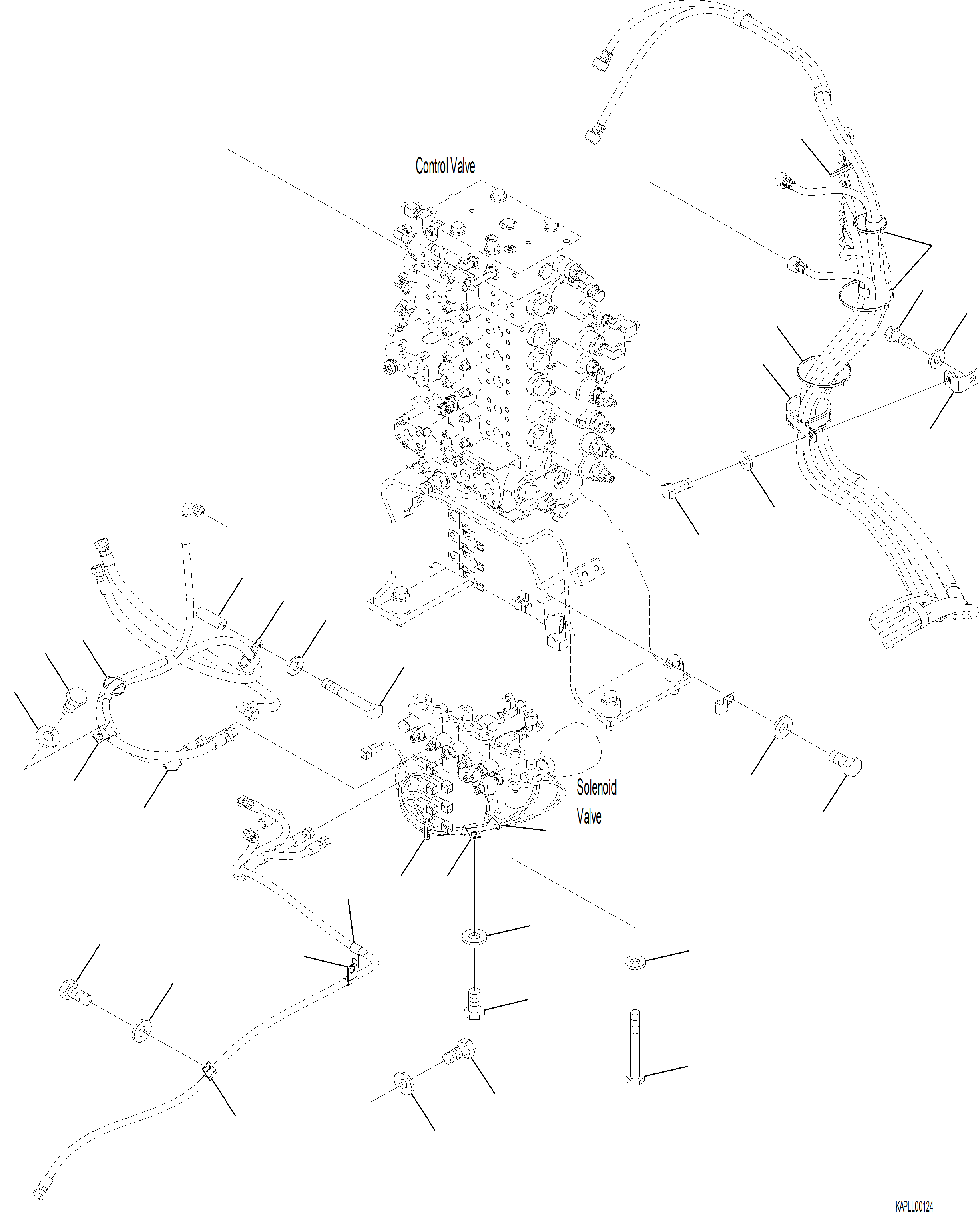 Excavators Komatsu / PC230F-11 SN A20700-UP(pc230f11) / H1831-001004 SOLENOID VALVE MOUNTING(H-144 : H1831-001004)