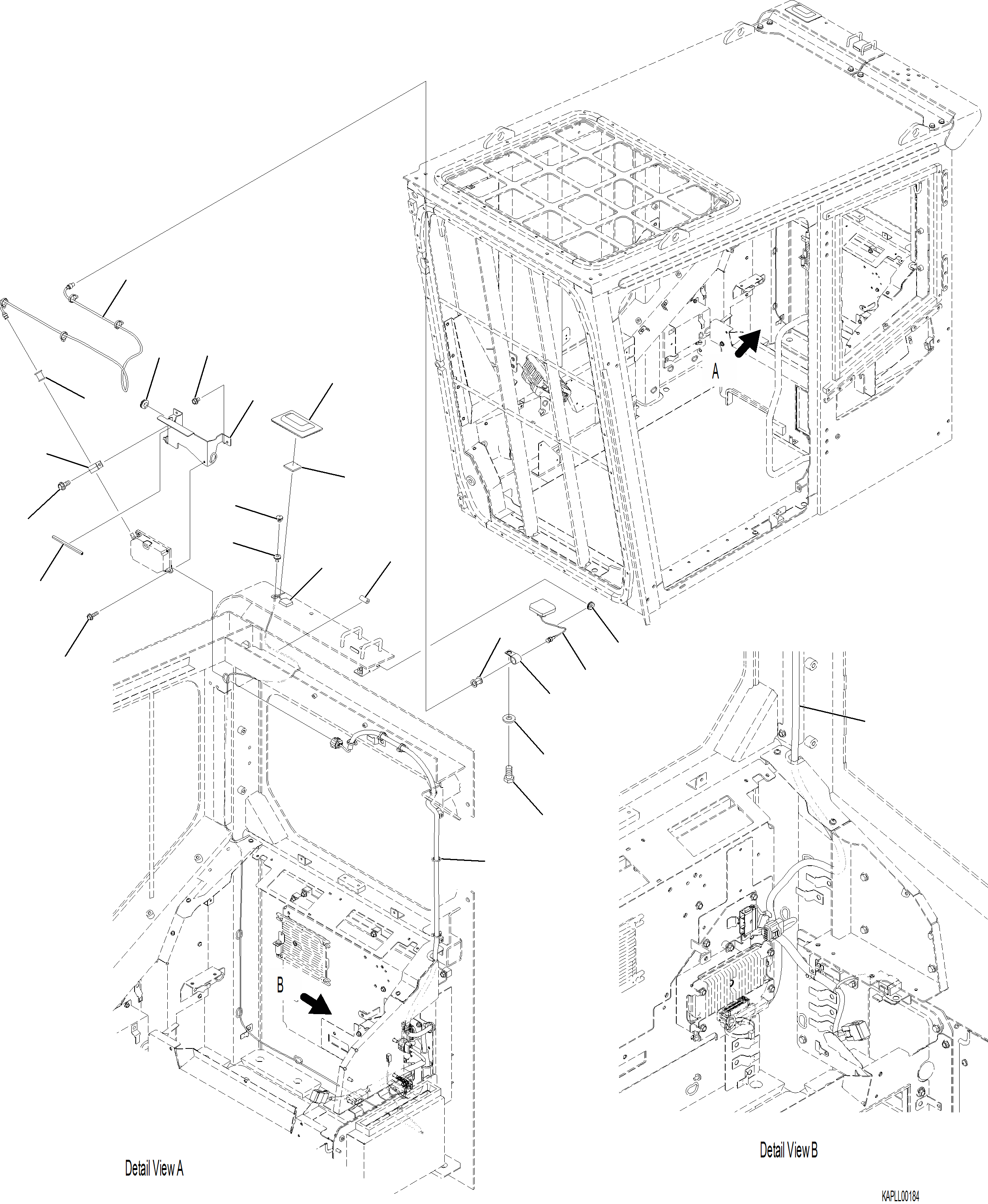 Excavators Komatsu / PC230F-11 SN A20700-UP(pc230f11) / K1110-001028 CAB GATEWAY ANTENNA(K-086 : K1110-001028)