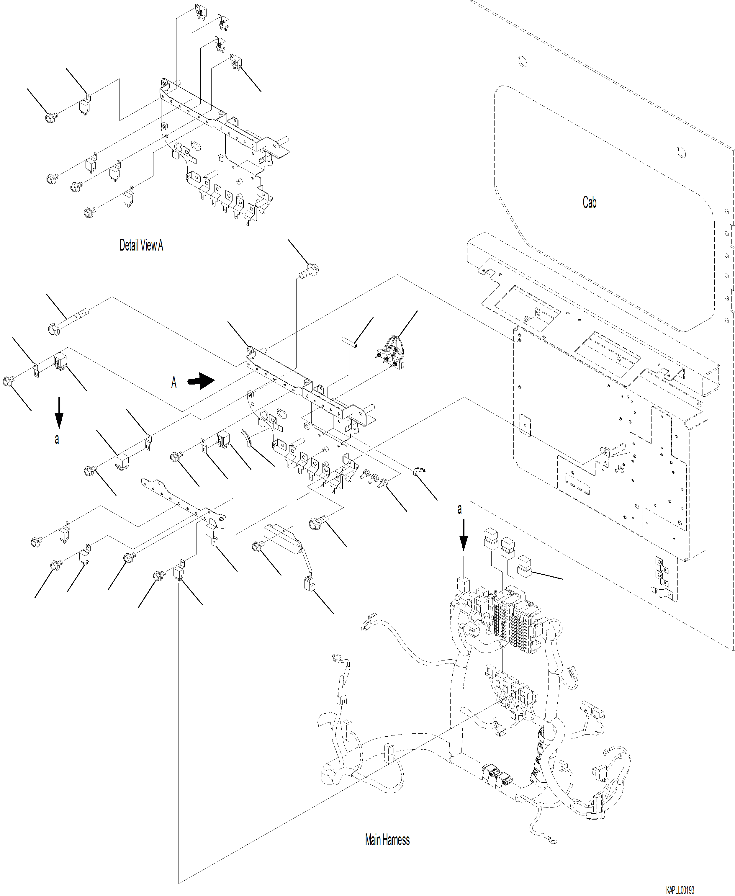 Excavators Komatsu / PC230F-11 SN A20700-UP(pc230f11) / K1110-001036 CAB IN PARTS PUMP CONTROLLER AND RELAY(K-102 : K1110-001036)